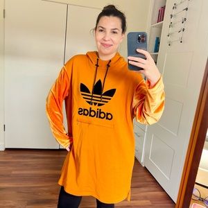 Adidas baggy hooded sweater dress